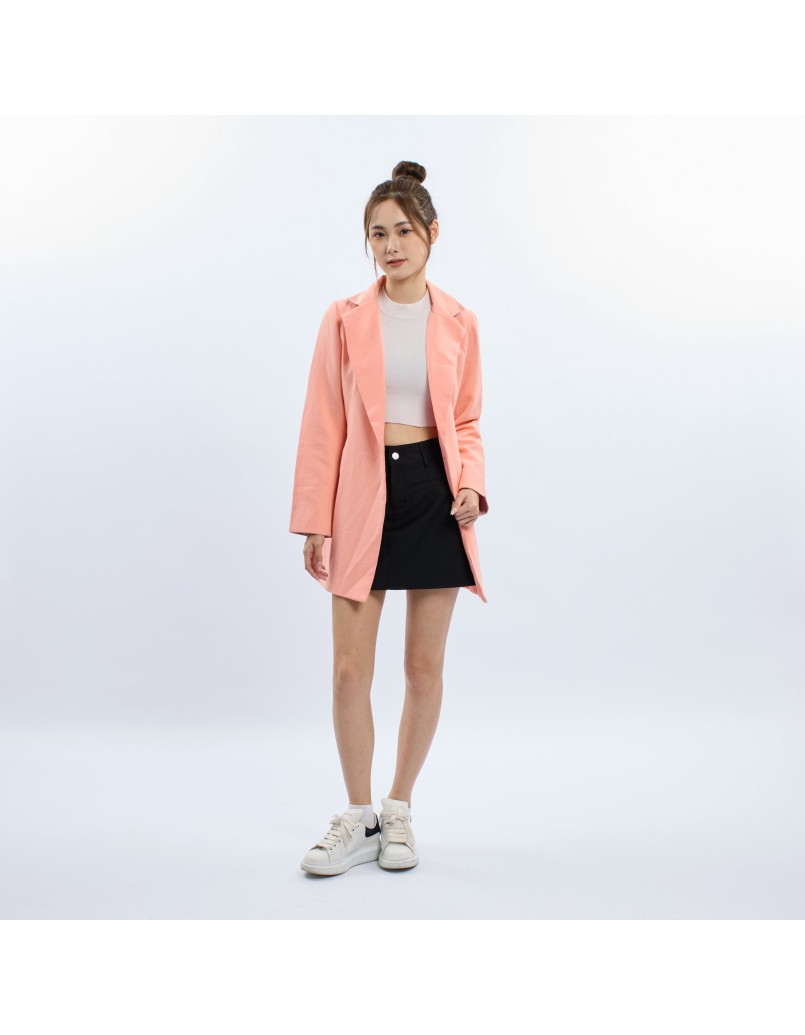 Korean Trench Coat Pink