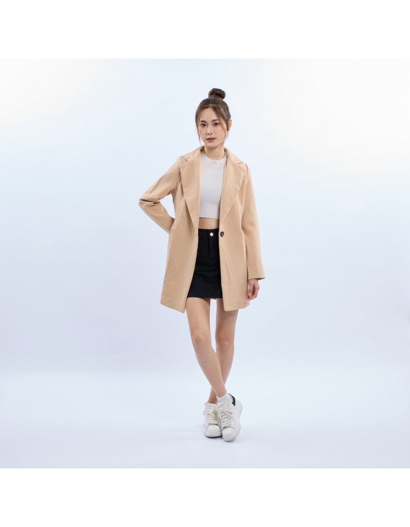 Korean Trench Coat Khaki