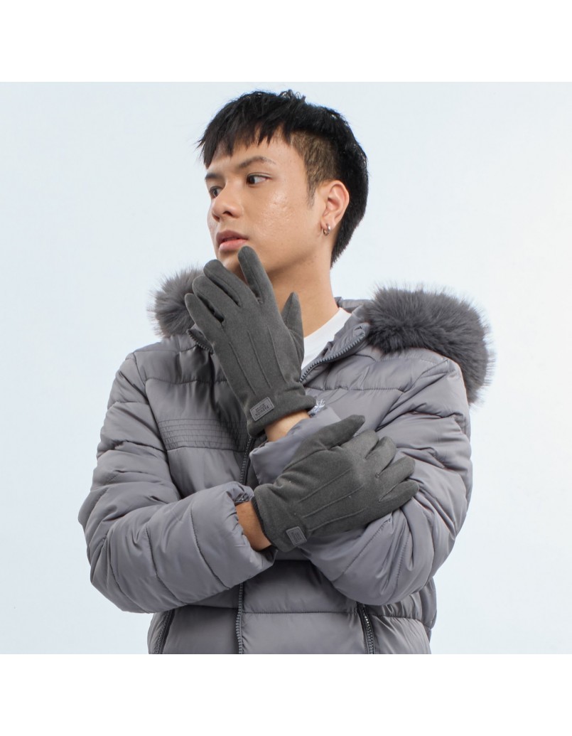 Men Gloves Grey