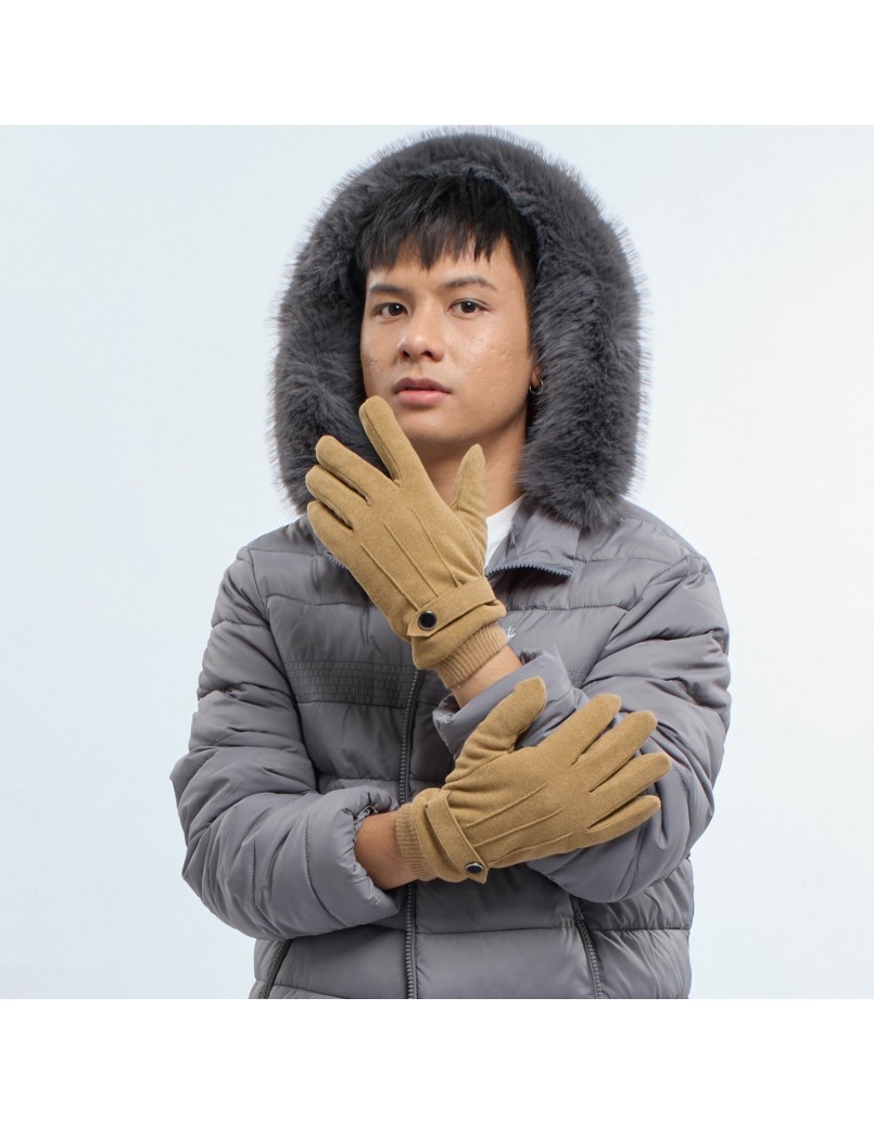 Men Gloves Grey