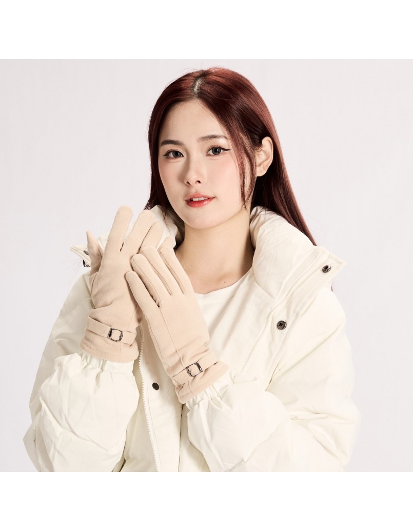 Women Touch Screen Gloves Khaki