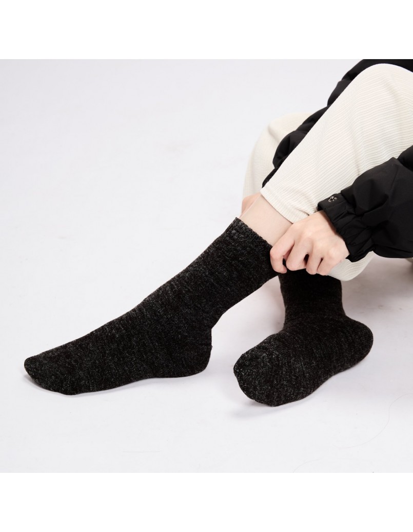 Women's Winter Long Socks Black
