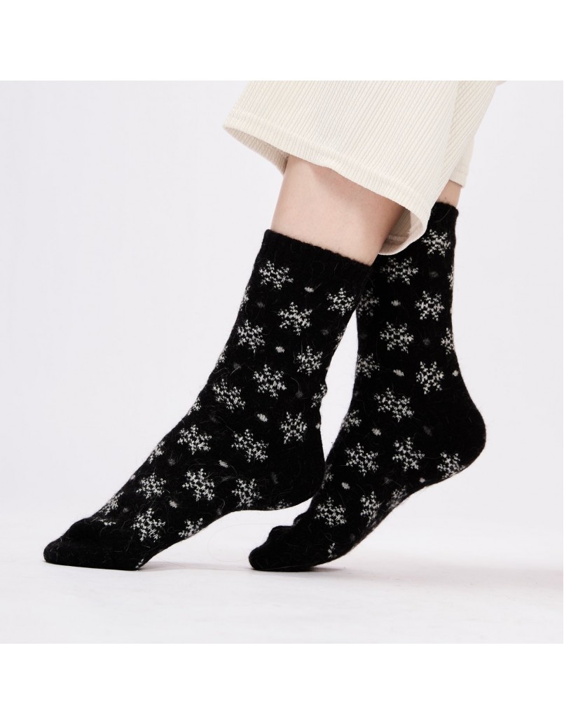 Women's Winter Long Socks Black