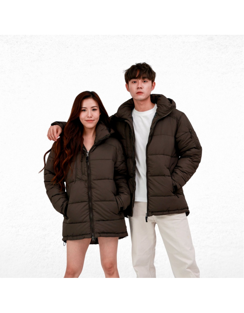 Unisex Winter Jacket Brown