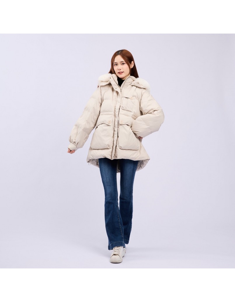 Women's Winter Down Jacket Beige
