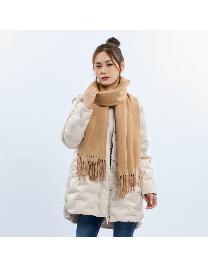 Duo-Colour Winter Scarf Khaki/Beige