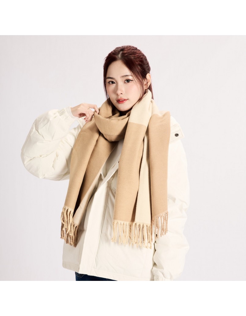 Shade Blend Winter Shawl Beige