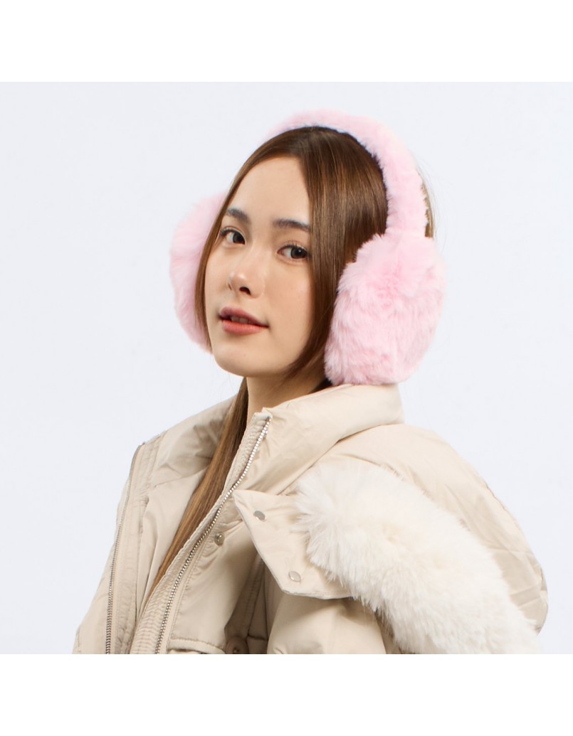 Puffy Ear Muff Pink