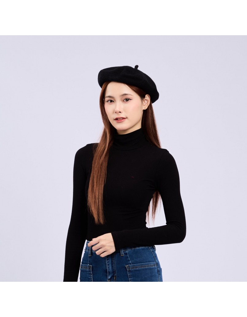 Winter Beret Black